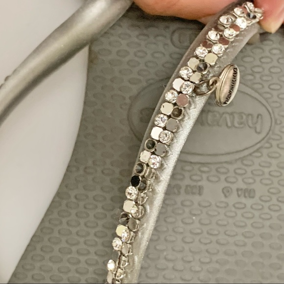 Havaianas Grey and Silver Flip Flops - Picture 11 of 15